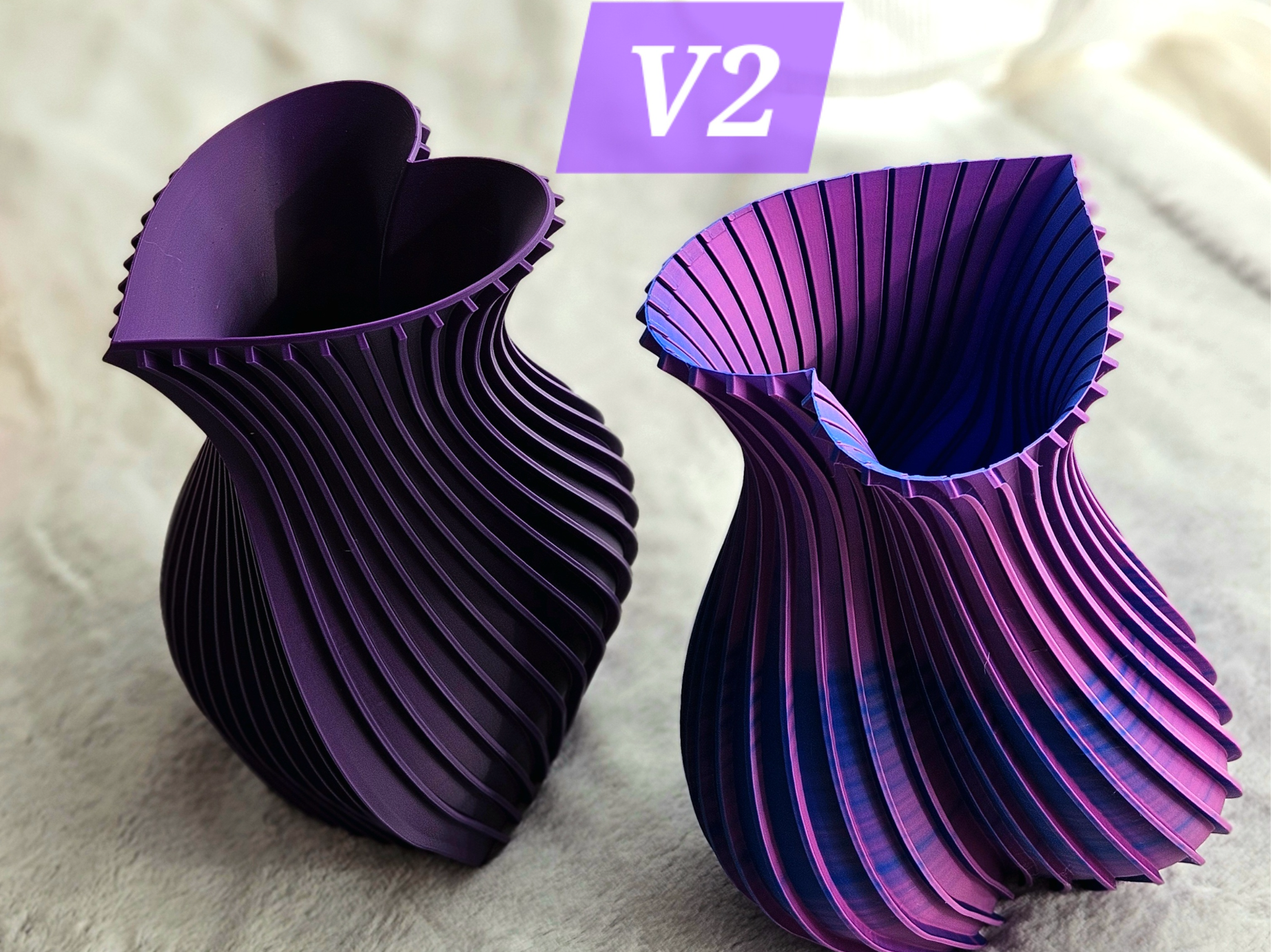 Heart Love Vase V2 Small Valentine Desk Decor